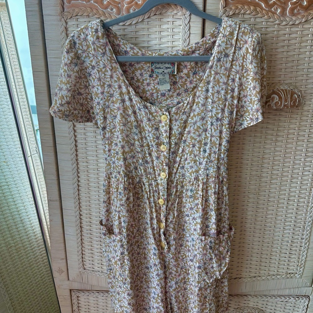 Floral Button-Down Romper